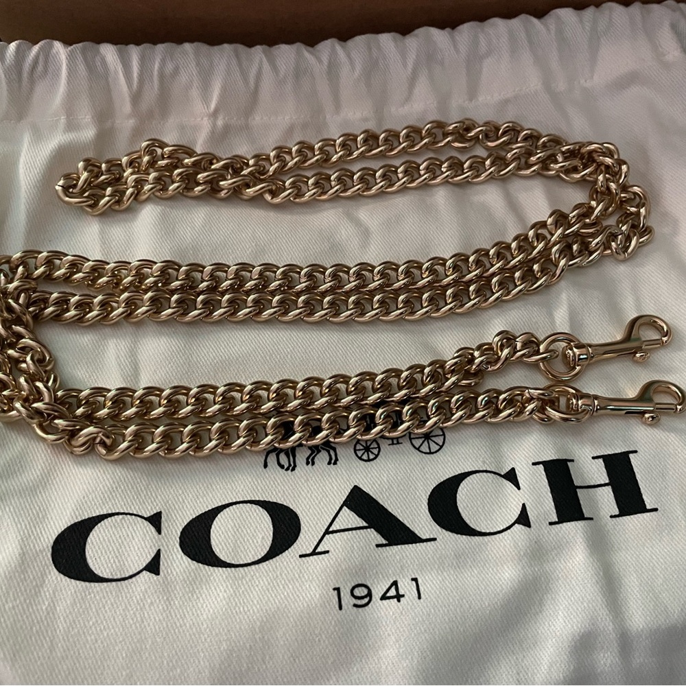 Brand new coach gold strap